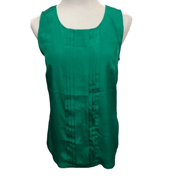 Merona green sleeveless blouse shell Women's SIZE Medium - Picture 1 of 6